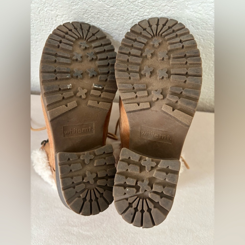 White Mountain Women's Tan Lace-Up Boots Size 7.5M - Picture 6 of 8